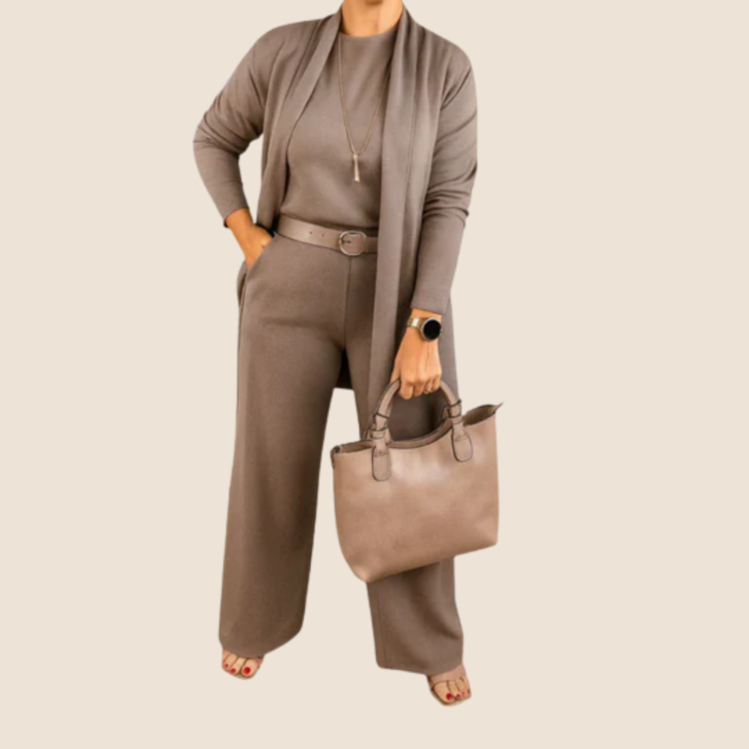 Sofía | Elegante y versátil conjunto de tres piezas para dama