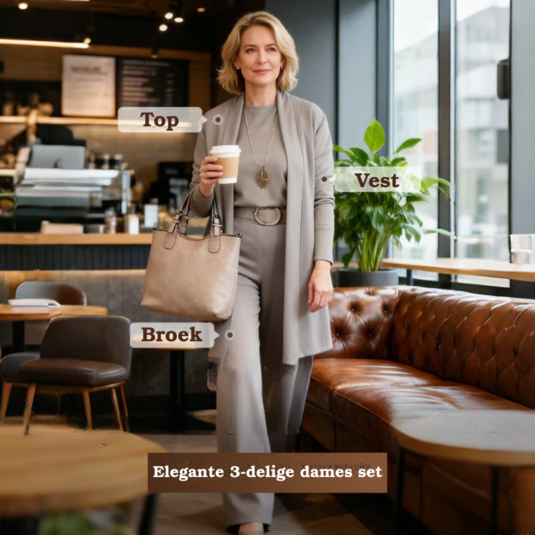 Sofía | Elegante y versátil conjunto de tres piezas para dama