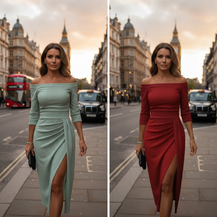 Paula | Vestido halter maxi elegante con ajuste fluido y sofisticado